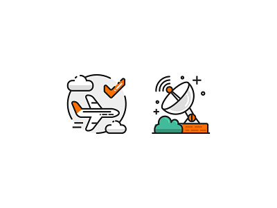 Flight Icon B flat design flight icon illustration ui vector