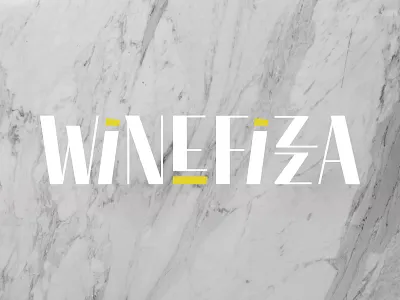 WINEFIZZA branding design european imports logo wine woman owned