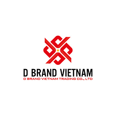 D Brand Vietnam Trading logo by Brandall Agency adobe illustrator brandall branding d design flat illustration logo logo design star trading vector