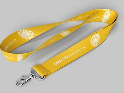 Polyester lanyard - City Summer Festival Branding brand brand identity city branding conference event fest festival fun happy holder id identity leash poland polyester summer together yellow