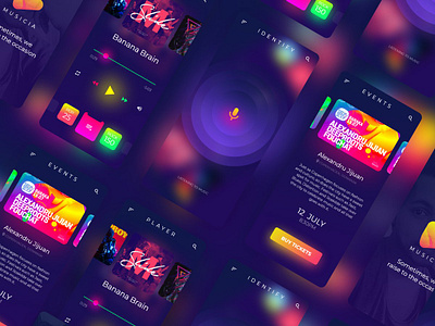 Music App adobe xd app design branding illustrator music music app ui ui ux