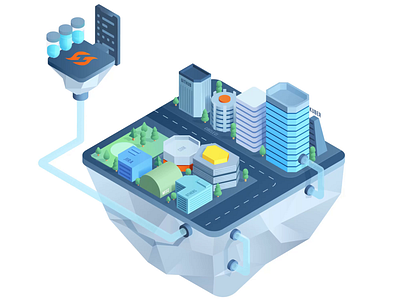 Firefighting code illustration blocks building buildings circle city com firefight firehydrant github illustration isometric jira kuber liquid mountain tree