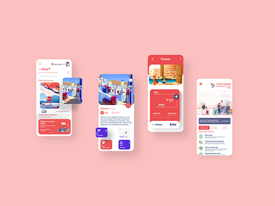 Traveling app Ios shot app cards components clean covid 19 flight flight user experience illustration design system interface ios iphone app design minimal online booking tourism travel agency services travel app booking trip planner ui uiux user interface ux web web design