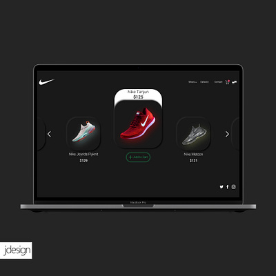 nike wbsite ui design nike shoes suggested ui ui design web web design website