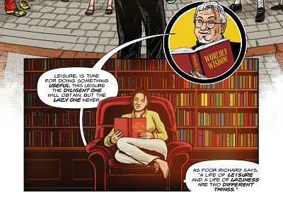 Benjamin Franklin's The Way To Wealth – p. 25 adobe illustrator adobe photoshop american history benjamin franklin comics graphic novel poor richard success