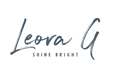 Shine Bright Leora G brand design branding font design logo logodesign