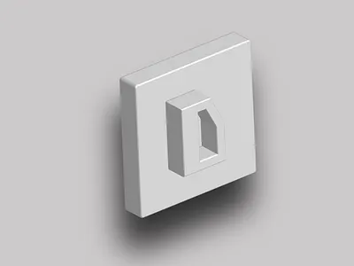 Deep Start Shape alphabet icon illustration letter logo white