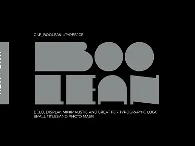 GNF_Boolean modernism typeface font design typeface design typography