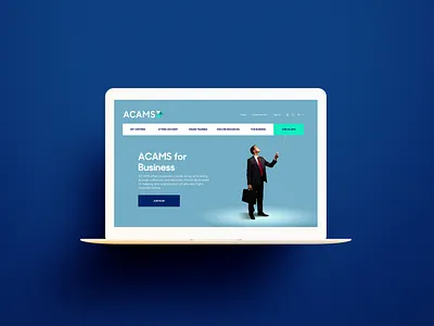 Acams Landing Page branding landing page ui ui design web website