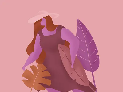 Exploration character digital art digital illustration foliage illustration procreate