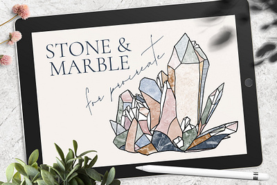 Stone & Marble Brushes for Procreate art brush brushes digital art digital paint graphic design ipad ipad pro marble modern pattern patterns procreate procreate brush procreate brushes procreate stone realistic stone texture textures