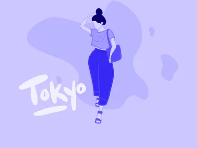 Tokyo Style character digital illustration illustration procreate app procreate art