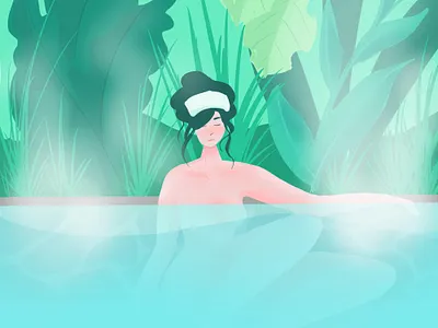 Onsen character digital illustration digitalart illustration procreate