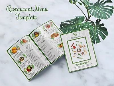 Food Menu Brochure Template a4 branding brochure brochure design design food food and drinks food menu food menu brochure graphic design menu menu design minimal modern design print design restaurant restaurant menu typography ui vector