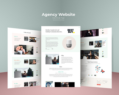 Agency Website Case Study Page agency branding case design case study case study design design portfolio portfolio design portfolio page portfolio site ui ui design ux design work