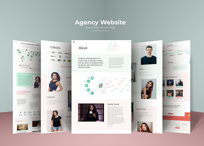 Agency Website About and Services Page about about page aboutus agency website branding design portfolio portfolio design portfolio page portfolio site services ui design