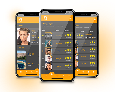 DailyUI 019 019 app app design dailyui dailyui019 design leaderboard leaderboards leaders mobile ranking ui ux