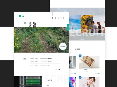 Recruit For Nature - web concept black design green ui ux web white