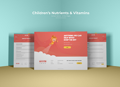 Children Nutrients & Vitamins Website animated website children children animation children website contact contact footer contact section nutrient website privacy page term and conditions