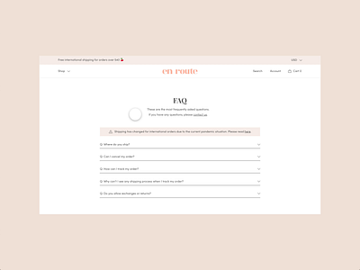 FAQ Animation | Ecommerce adobe xd branding code snippet dropdownmenu ecommerce faq animation faq page jewelry website logotype ui design ui ux web design web development website animation