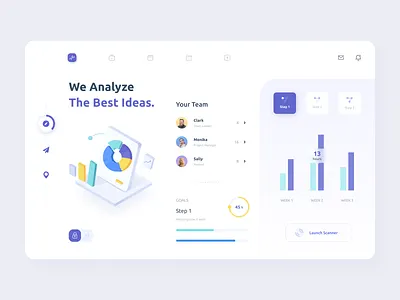 Analytics Dashboard afterglow analytics analytics chart branding charts clean dashboard goals graphics illustration illustrations minimal mobile statistics ui
