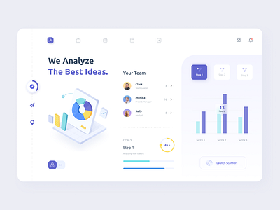 Analytics Dashboard afterglow analytics analytics chart branding charts clean dashboard goals graphics illustration illustrations minimal mobile statistics ui