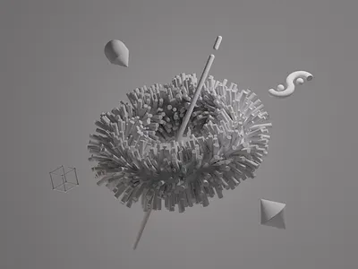 A messy experiment 3d 3dfordesigners blender blender render composition cycles cycles render experiment feedback welcome graphic isual graphic lighting