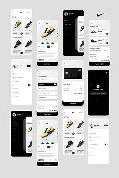 Nike App UI ui