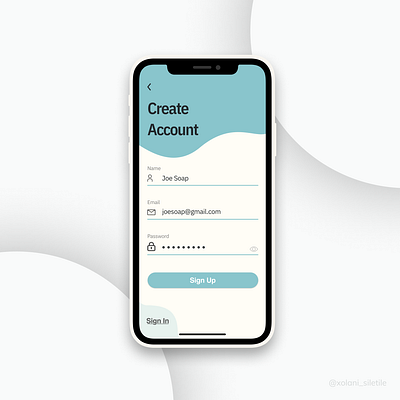 Sign Up Screen Design 10ddc app design minimal signup screen typography ui ux web website