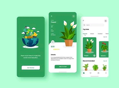 Plant Ordering App user interface