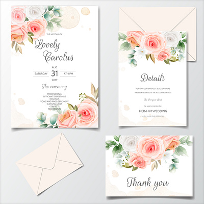 Beautiful floral frame wedding invitation card template art background beautiful border card celebration decorative design elegant floral frame graphic greeting illustration invitation marriage spring summer template wedding
