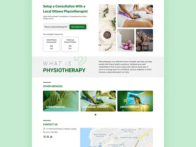 Luxii - Service Page branding design healthcare landing massage service therapy ui web webdesign wellness