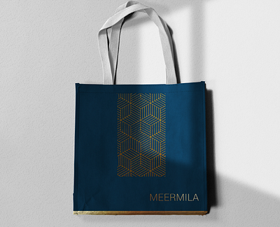 Meermila Jewelry Brand Identity 3/9 brand branding clean design golden icon identity jewelry logo logotype luxury minimal modern sophisticated totebag type typography ui ux vector