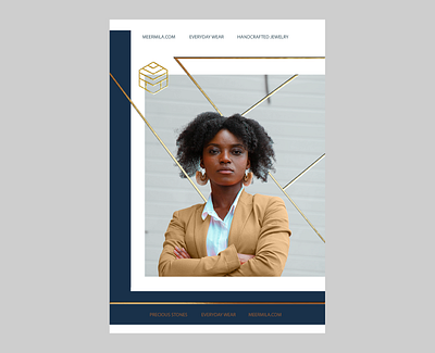 Meermila Jewelry Brand Identity 6/9 brand branding clean design golden icon identity jewelry logo logotype minimal modern poster sophisticated type typography ui ux vector woman