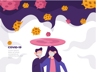 COVID-19 app branding business coronavirus covid 19 covid19 flat icon interface mobile ui ux vector