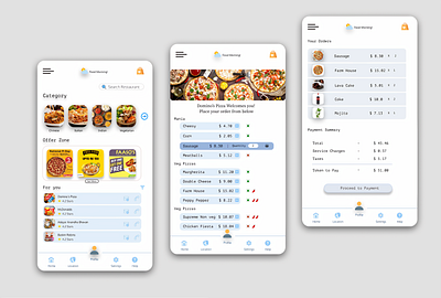 Hoary Food Stop app concept design figma figmadesign flat food delivery food delivery app illustration swiggy uber ui uiux user experience userinterface ux