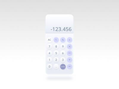 Calculator app dailyui dailyui004 design ui