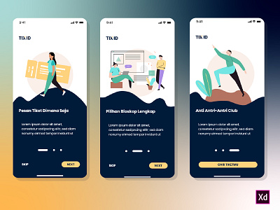 Daily UI 023 - Onboarding appdesign daily ui 023 dailyui dailyuichallenge onboarding redesign tix id