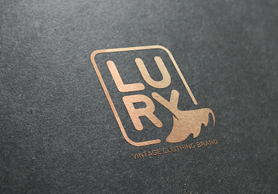 Lury vintage clothing brand logo by Brandall Agency adobe illustrator brand brandall characters clothing design dress illustration logo logo design lury style stylized typographic typography vintage