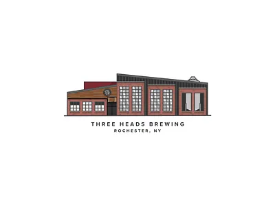 Three Heads Brewing architecture brewery building buildings new york rochester three heads upstate