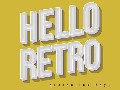 HELLO RETRO ! branding business logo clean design identity illustrator logo logodesign retro retro design typogaphy vector