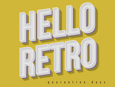 HELLO RETRO ! branding business logo clean design identity illustrator logo logodesign retro retro design typogaphy vector