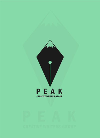 Peak . Creative Writers Group branding creative identity illustration logo logodesign peak vector writing