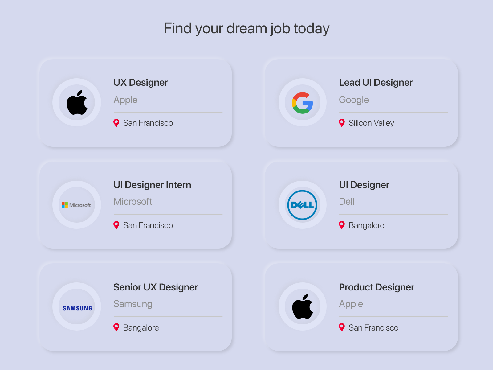 DailyUI050 - Job Listing by Kiran Francis Sebastian on Dribbble