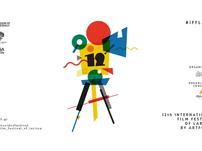 12th International Film Festival of Larissa design logo poster art poster design posters