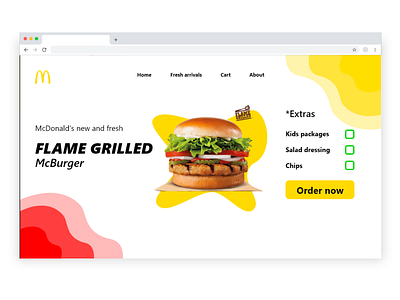 McDonald's app design ui ux web website