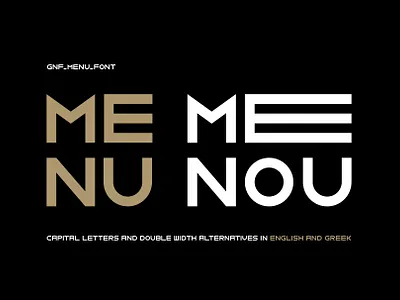 GNF-MENU typeface design font font design typeface design typefaces typography