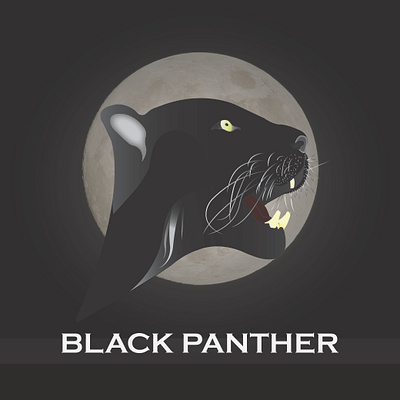 Black Panther animal illustration animal logo black cat black panther illustration logo logodesign panther