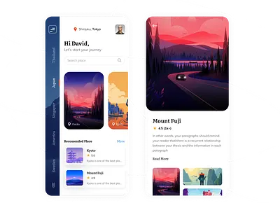 Travel App Design Exploration 2020 trend agency app app app design concept design dribbble best shot ios app design japan mobile app mobile application tour poster travel travel agency travel app travel guide trendy trendy design trip user interface ux design