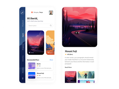 Travel App Design Exploration 2020 trend agency app app app design concept design dribbble best shot ios app design japan mobile app mobile application tour poster travel travel agency travel app travel guide trendy trendy design trip user interface ux design